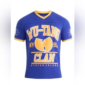 Wu-Tang Clan Blue and Yellow Men's Jersey - Men’s Small (NWT)